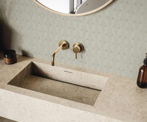feel bano pared decor beige relieve brillo rect big